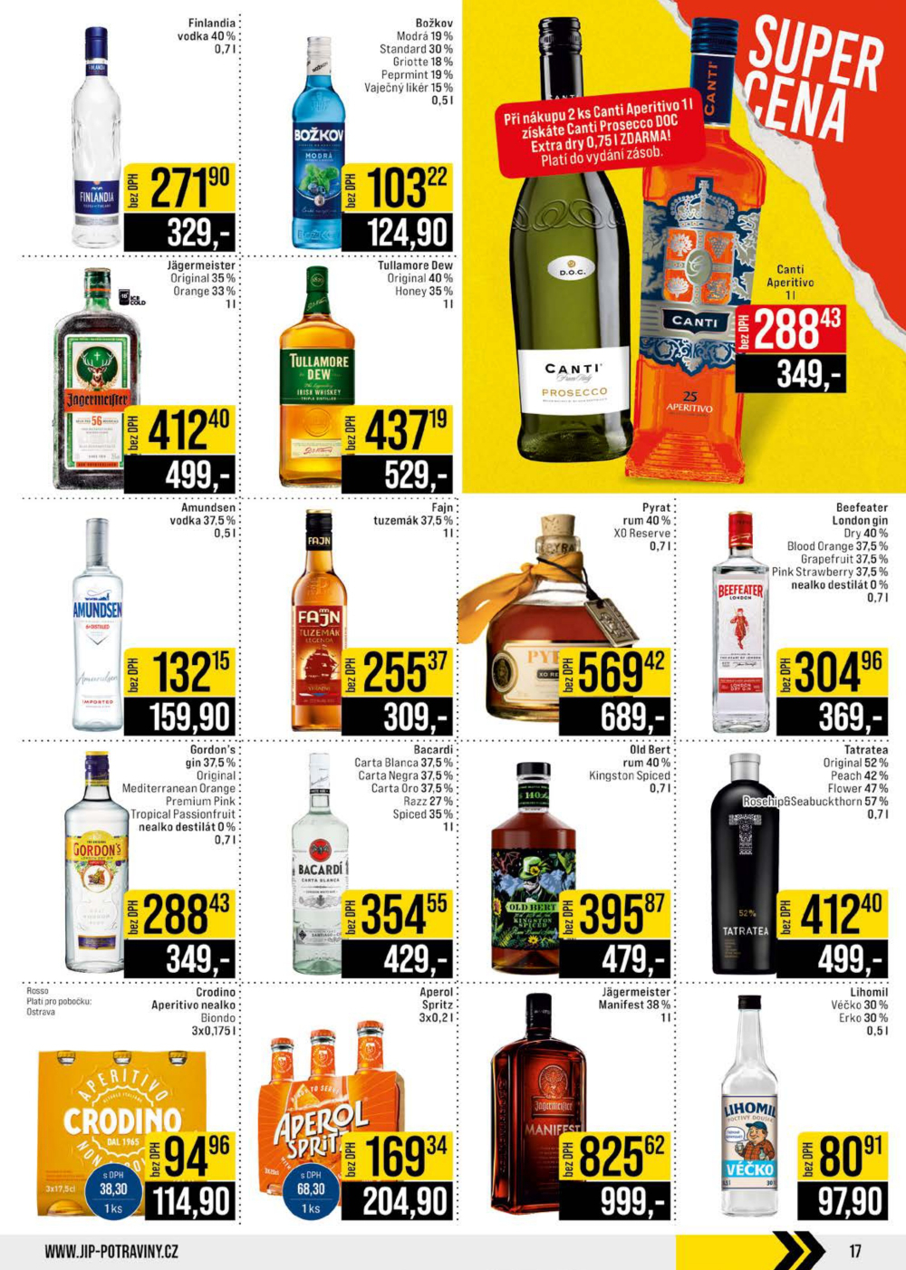 Leták JIP leták CC Cash & Carry - Brno, Ostrava, Praha, Polička, Olomouc, Karlovy Vary, Zlín, Jilemnice, Pardubice - strana 17