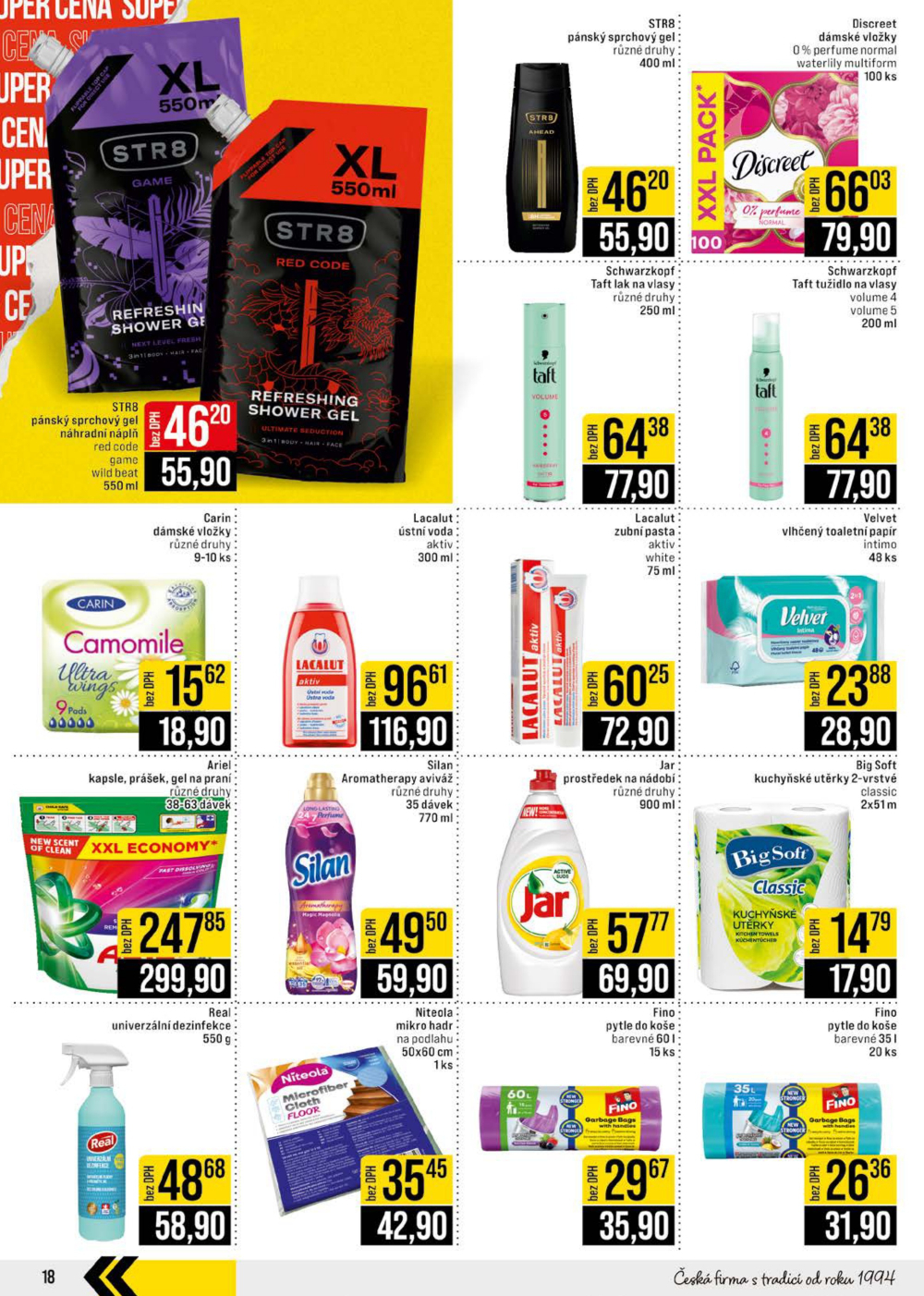 Leták JIP leták CC Cash & Carry - Brno, Ostrava, Praha, Polička, Olomouc, Karlovy Vary, Zlín, Jilemnice, Pardubice - strana 18