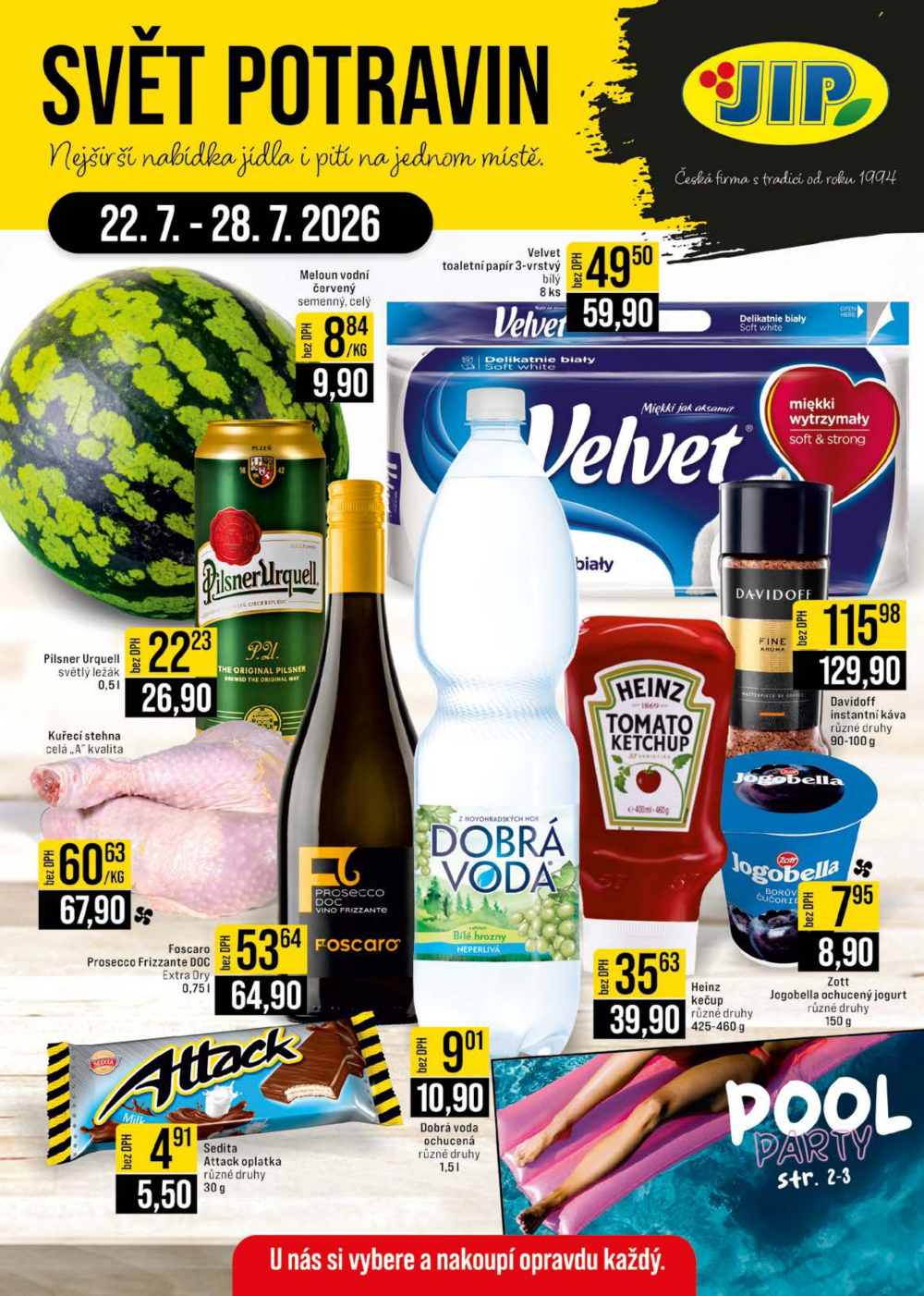 Leták JIP leták CC Cash & Carry - Brno, Ostrava, Praha, Polička, Olomouc, Karlovy Vary, Zlín, Jilemnice, Pardubice - strana 1