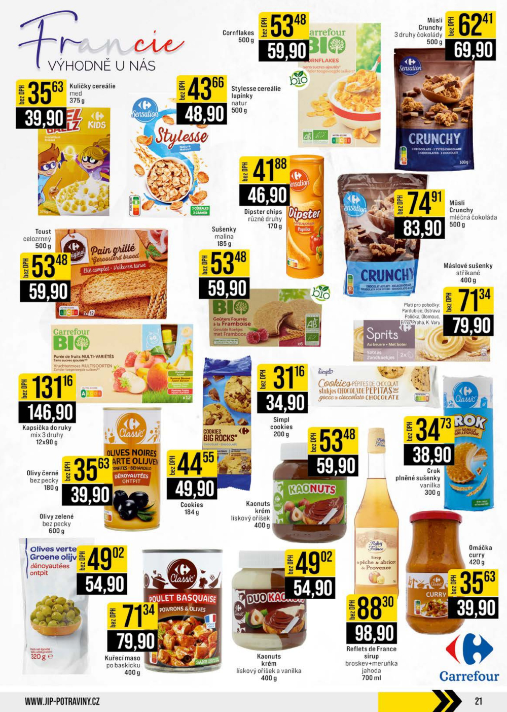 Leták JIP leták CC Cash & Carry - Brno, Ostrava, Praha, Polička, Olomouc, Karlovy Vary, Zlín, Jilemnice, Pardubice - strana 21