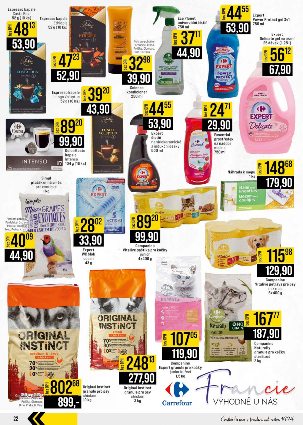 Leták JIP leták CC Cash & Carry - Brno, Ostrava, Praha, Polička, Olomouc, Karlovy Vary, Zlín, Jilemnice, Pardubice - strana 22