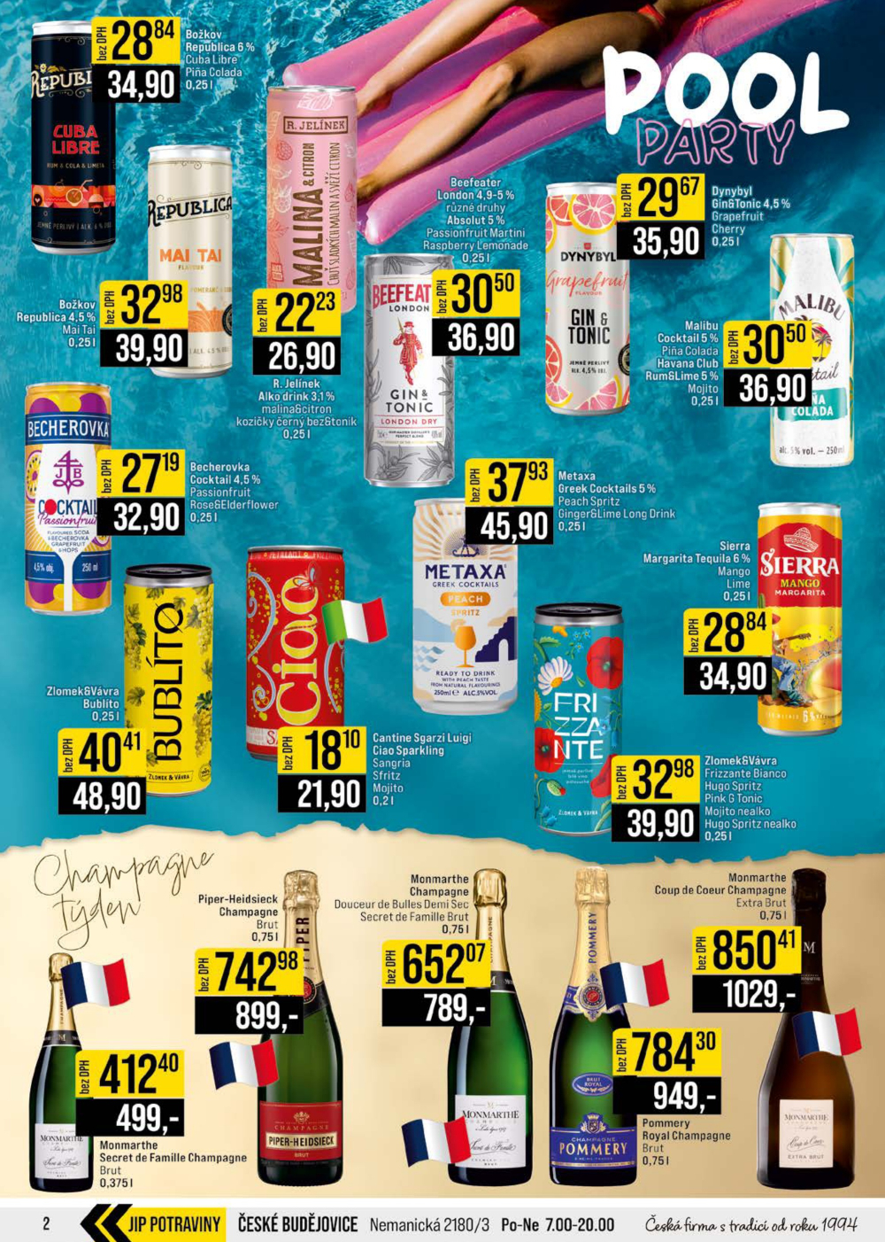 Leták JIP leták CC Cash & Carry - Brno, Ostrava, Praha, Polička, Olomouc, Karlovy Vary, Zlín, Jilemnice, Pardubice - strana 2