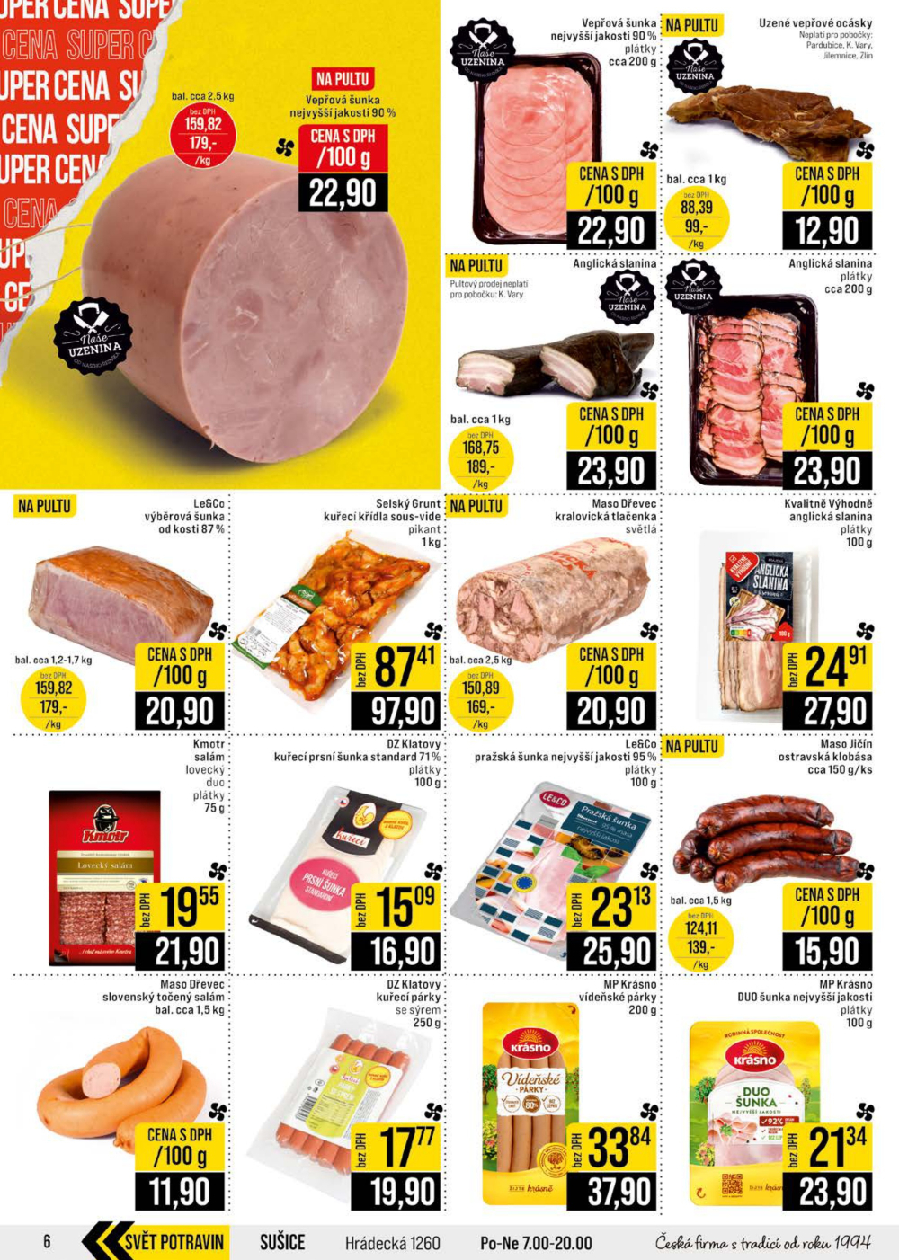 Leták JIP leták CC Cash & Carry - Brno, Ostrava, Praha, Polička, Olomouc, Karlovy Vary, Zlín, Jilemnice, Pardubice - strana 6