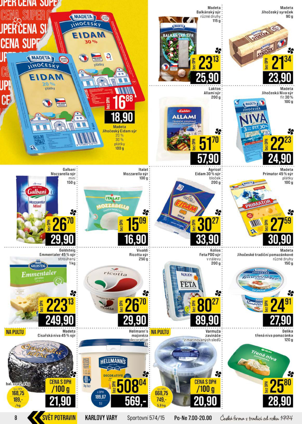 Leták JIP leták CC Cash & Carry - Brno, Ostrava, Praha, Polička, Olomouc, Karlovy Vary, Zlín, Jilemnice, Pardubice - strana 8