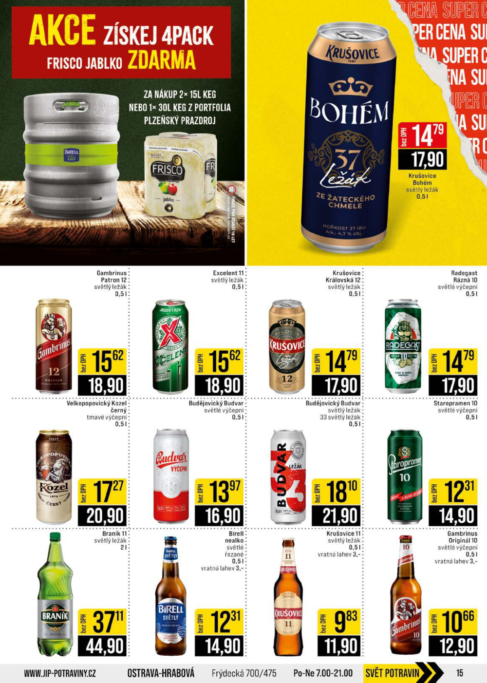 Leták JIP leták CC Cash & Carry - České Budějovice, Most, Náchod, Svoboda nad Úpou, Sušice - strana 15