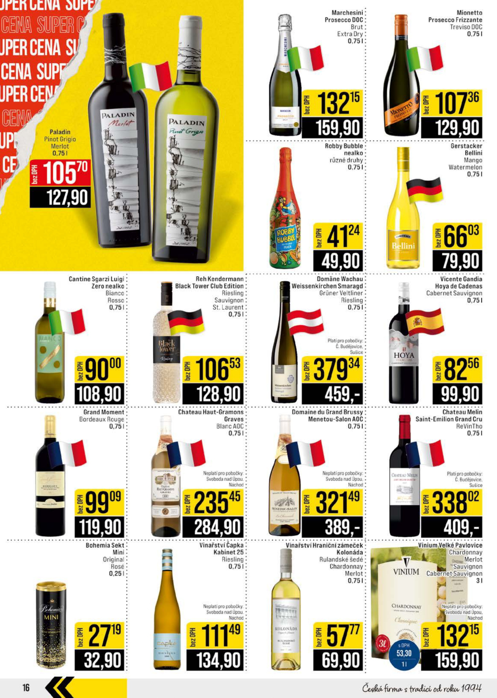 Leták JIP leták CC Cash & Carry - České Budějovice, Most, Náchod, Svoboda nad Úpou, Sušice - strana 16