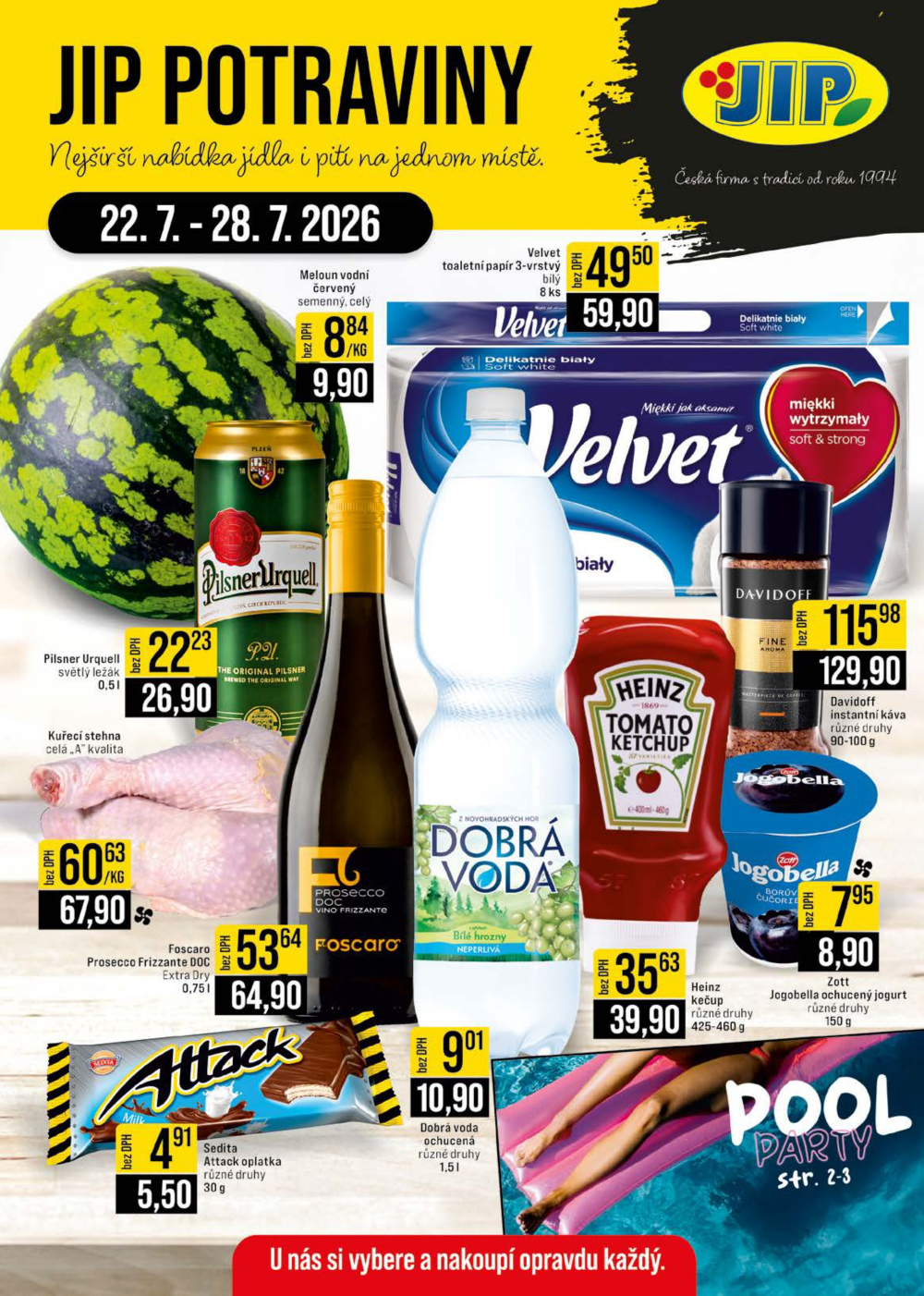 Leták JIP leták CC Cash & Carry - České Budějovice, Most, Náchod, Svoboda nad Úpou, Sušice - strana 1