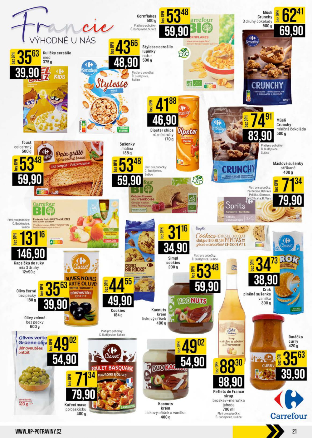 Leták JIP leták CC Cash & Carry - České Budějovice, Most, Náchod, Svoboda nad Úpou, Sušice - strana 21