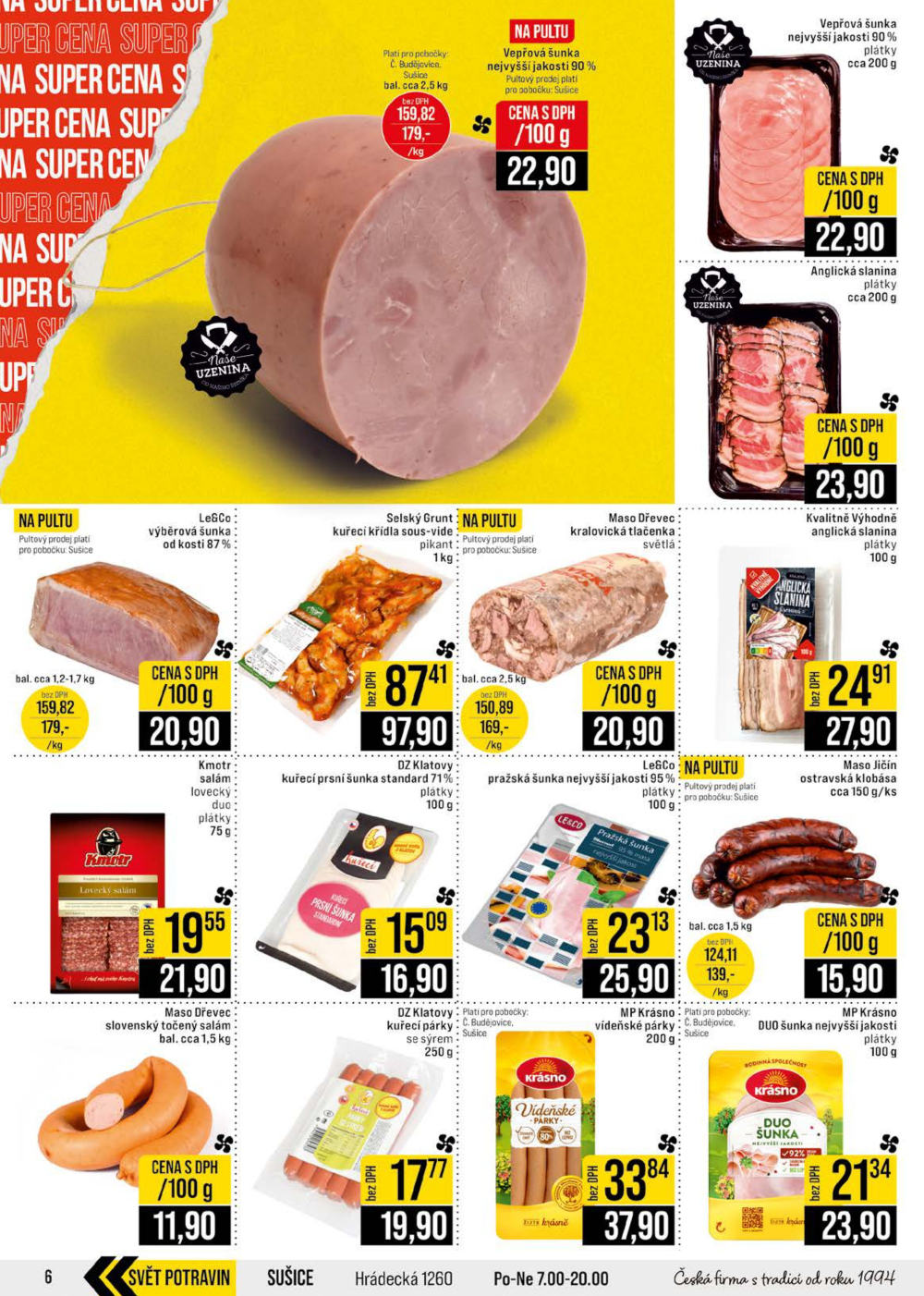 Leták JIP leták CC Cash & Carry - České Budějovice, Most, Náchod, Svoboda nad Úpou, Sušice - strana 6