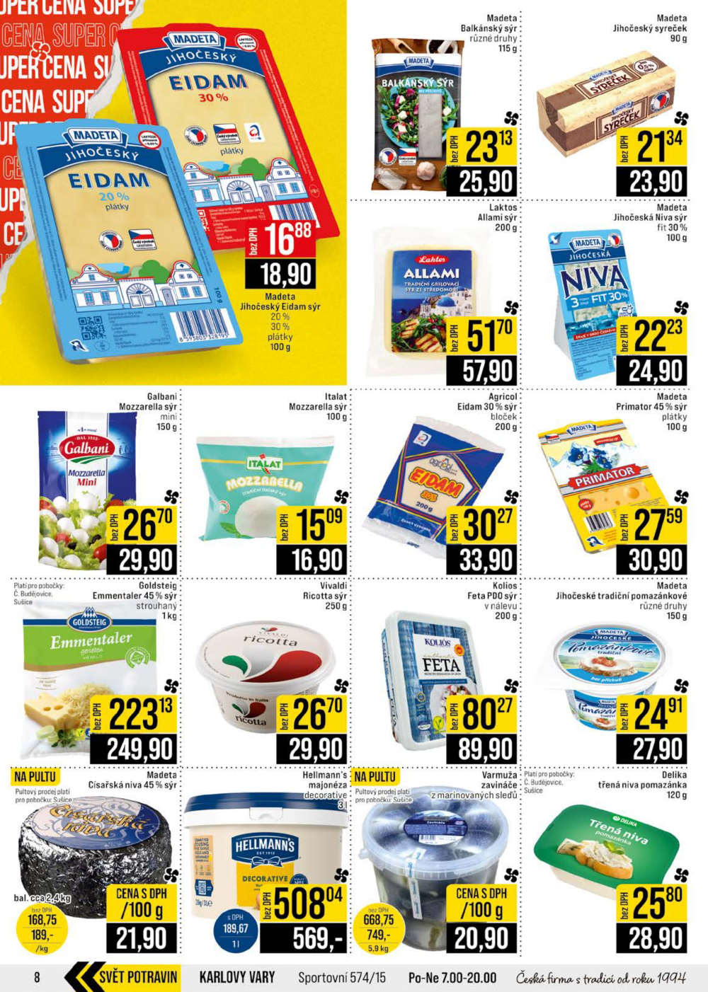 Leták JIP leták CC Cash & Carry - České Budějovice, Most, Náchod, Svoboda nad Úpou, Sušice - strana 8