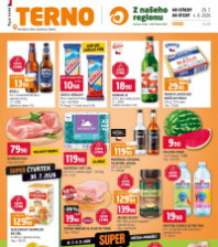 Akční leták Terno  - Prachatice, Tábor, Strakonice, Blatná