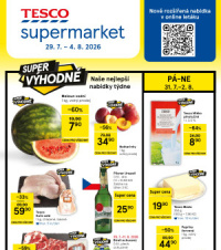 Akční leták Tesco supermarket 
