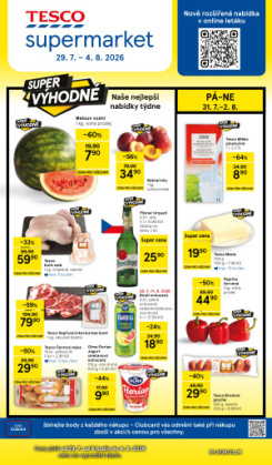 Tesco supermarket leták