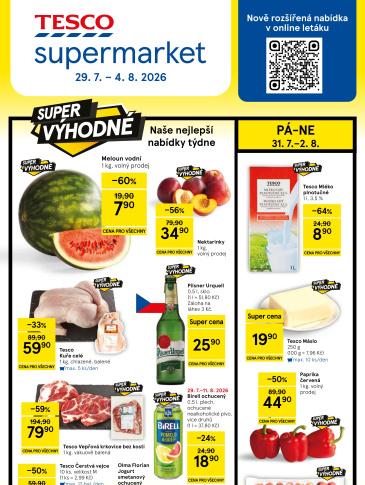 Tesco supermarket leták