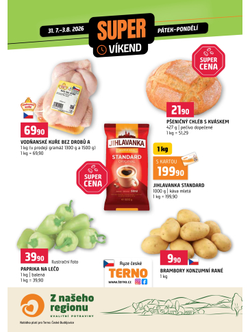 Terno leták - Víkendovka České Budějovice