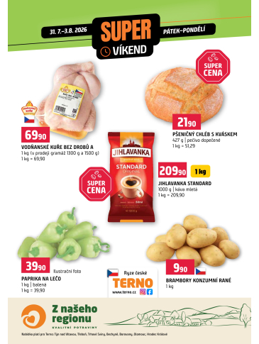 Terno leták - Víkendovka