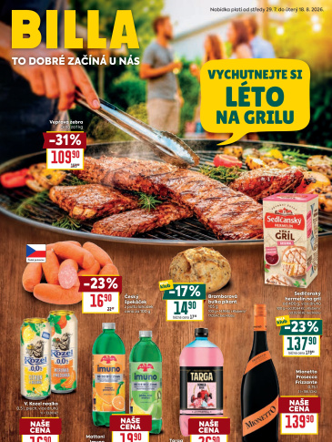 BILLA leták - Vychutnejte si léto na grilu