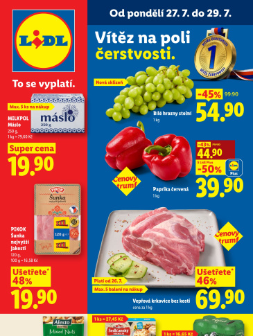 Lidl leták od pondělí