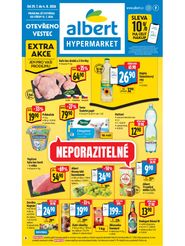 Albert Hypermarket leták - Vestec