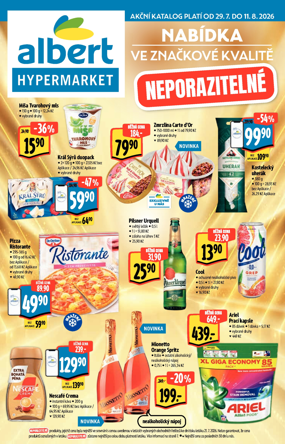 Leták Albert Hypermarket - Nabídka ve značkové kvalitě - strana 1