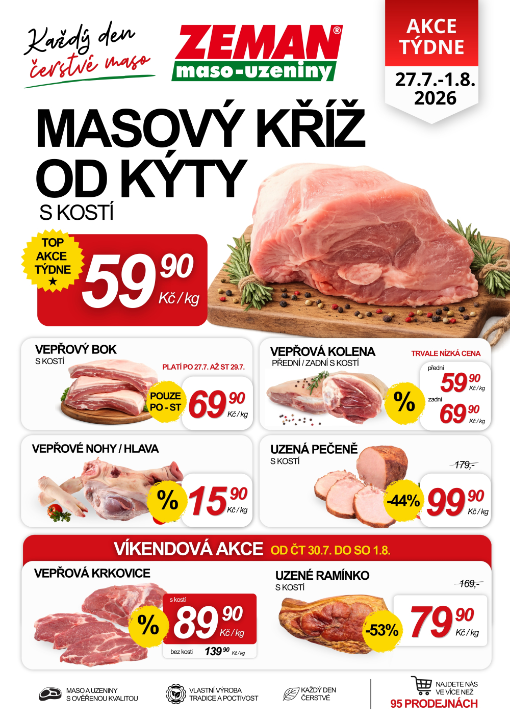 Leták ZEMAN maso - uzeniny leták - strana 1
