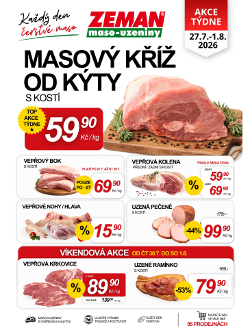 ZEMAN maso - uzeniny leták