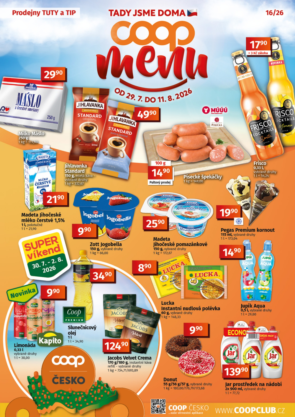 Leták COOP leták - TIP a TUTY Menu - strana 1
