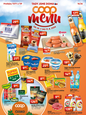 COOP leták - TIP a TUTY Menu