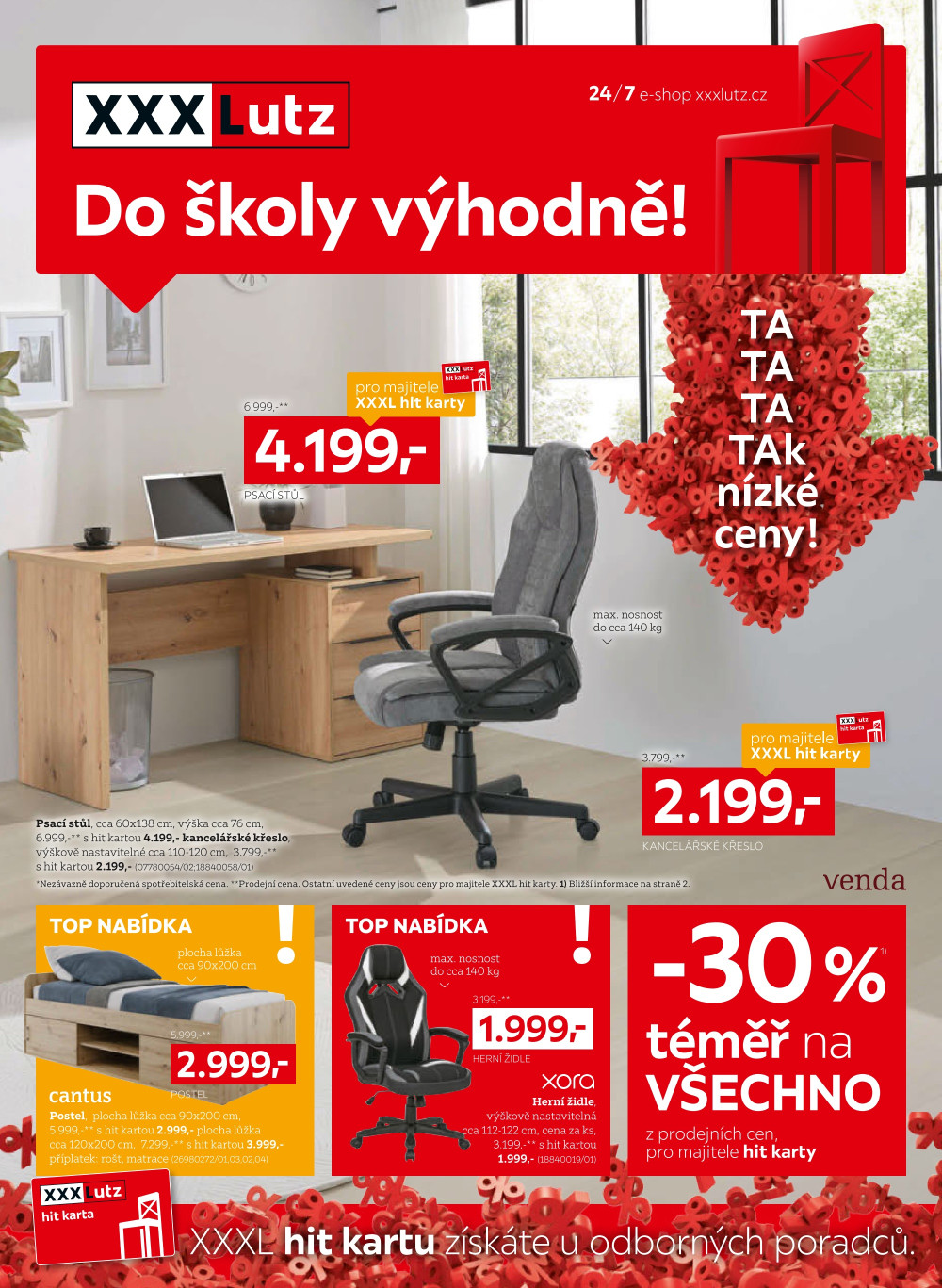 Leták XXXLutz leták - Do školy výhodně! - strana 1