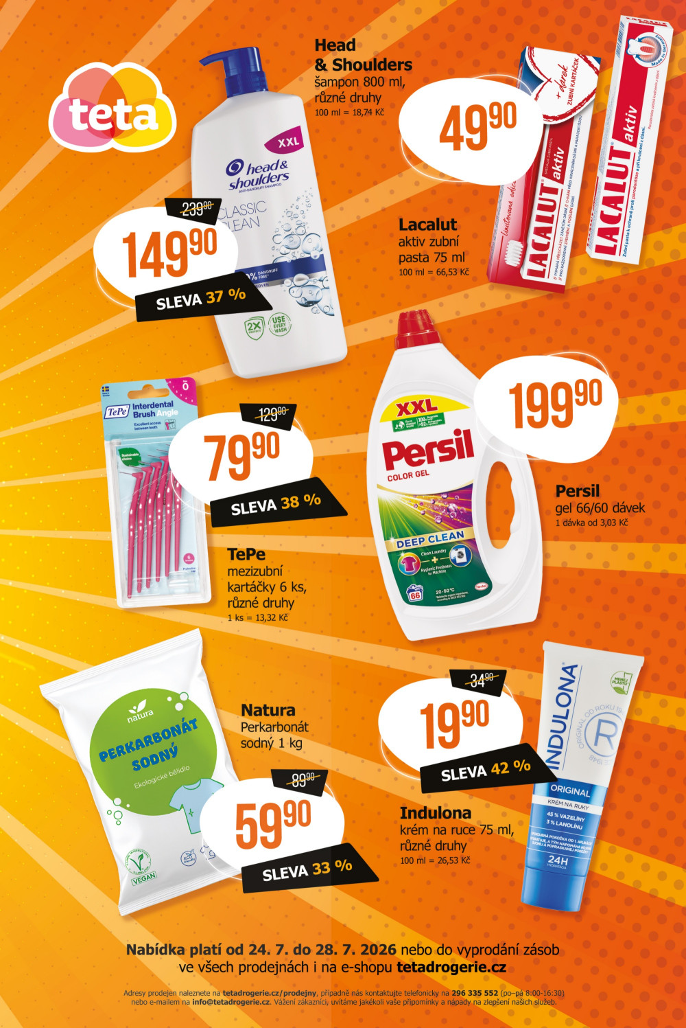 Leták Teta drogerie leták - Cenový třesk - strana 2