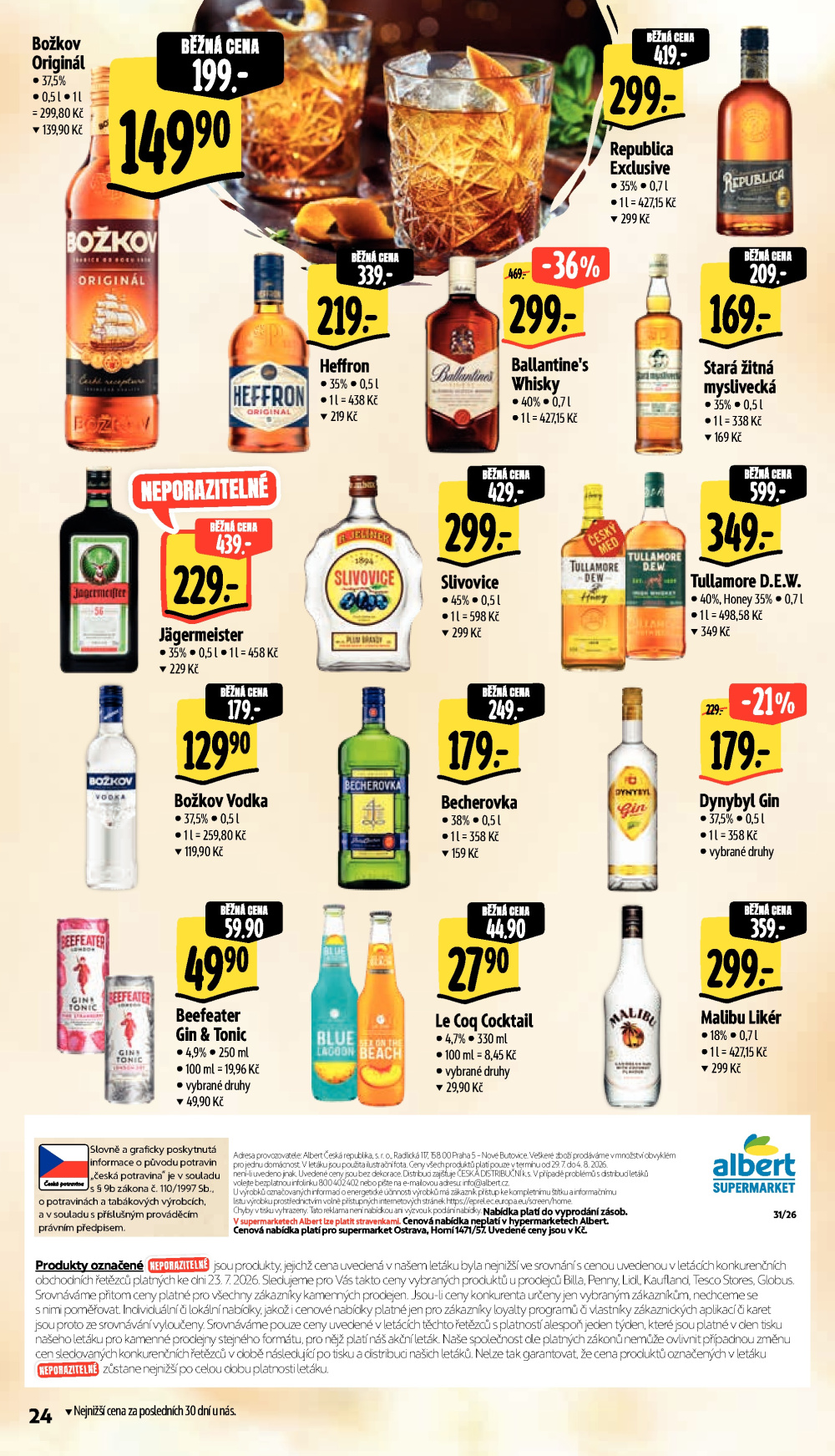 Leták Albert Supermarket leták - Ostrava, Horní - strana 38