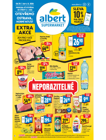 Albert Supermarket leták - Ostrava, Horní