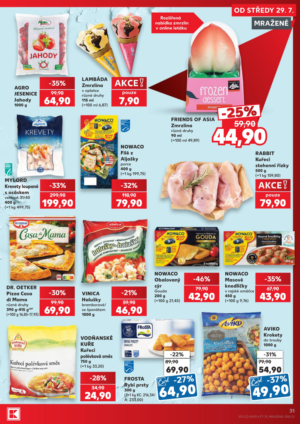 Leták Kaufland leták Praha 3 - Jarov - strana 31