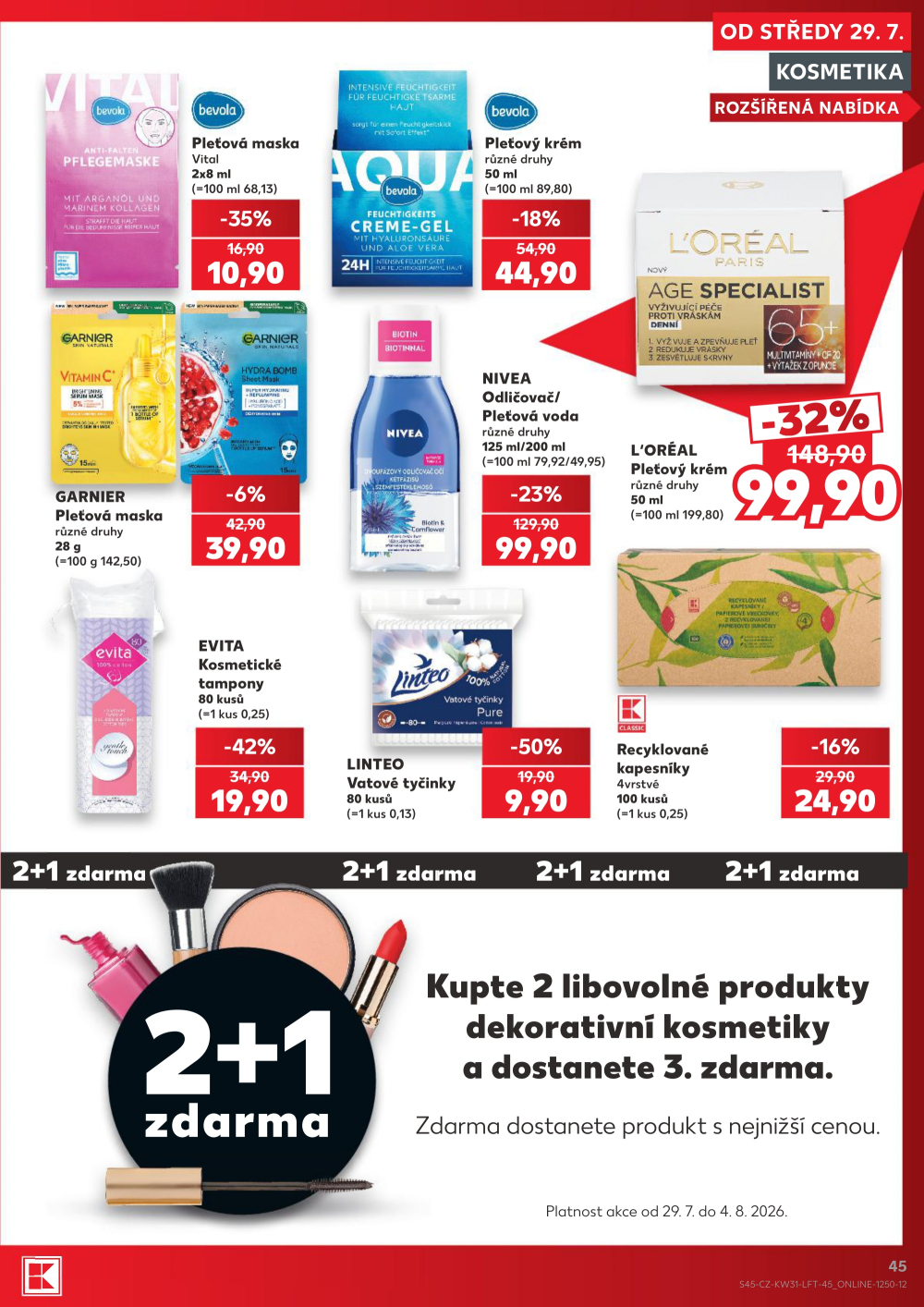 Leták Kaufland leták Praha 3 - Jarov - strana 45