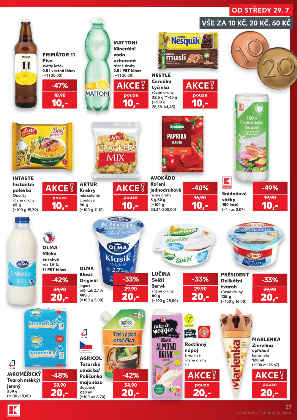 Leták Kaufland leták Praha 4 - Modřany - strana 27
