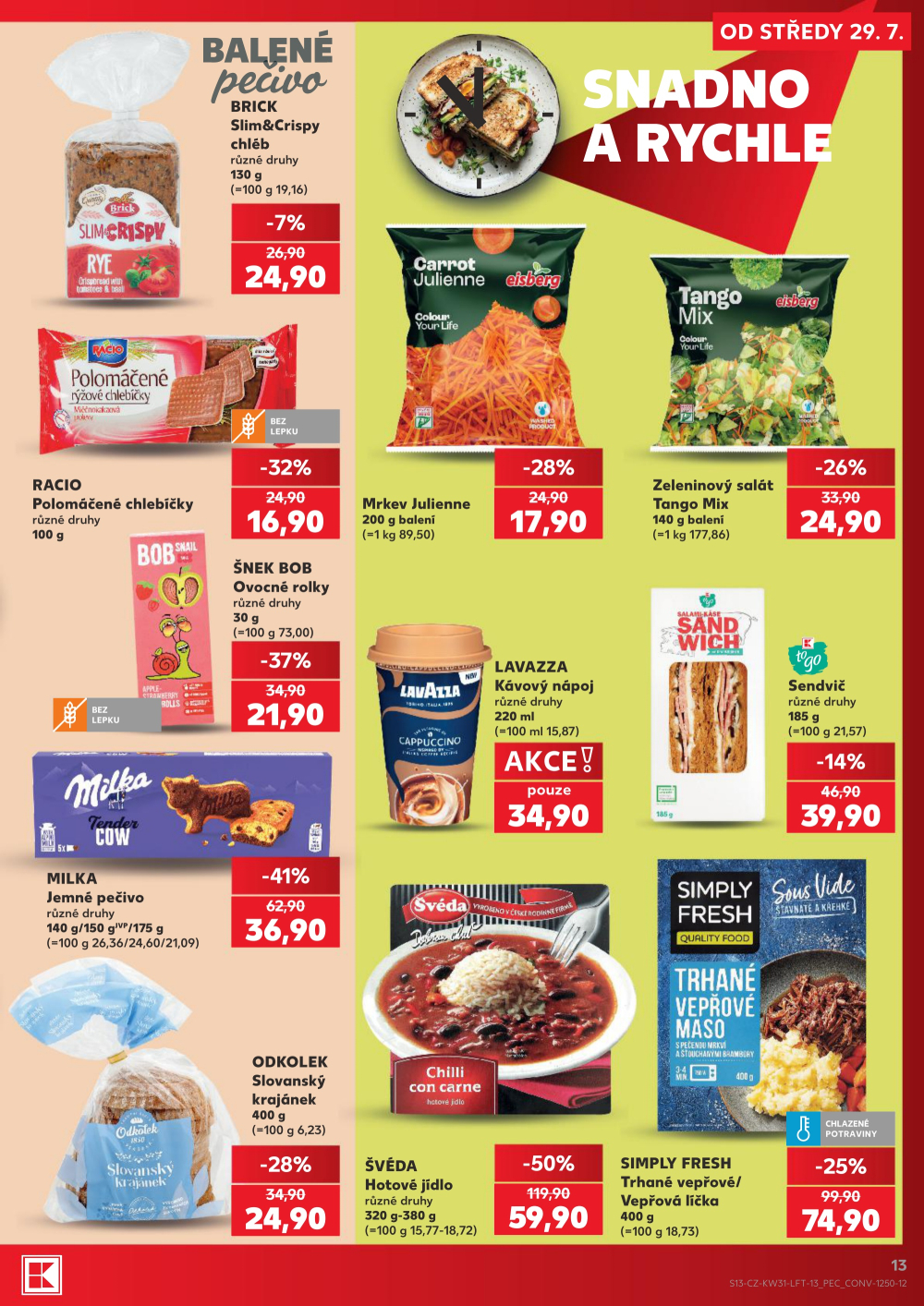 Leták Kaufland leták Praha 4 - Michle - strana 13