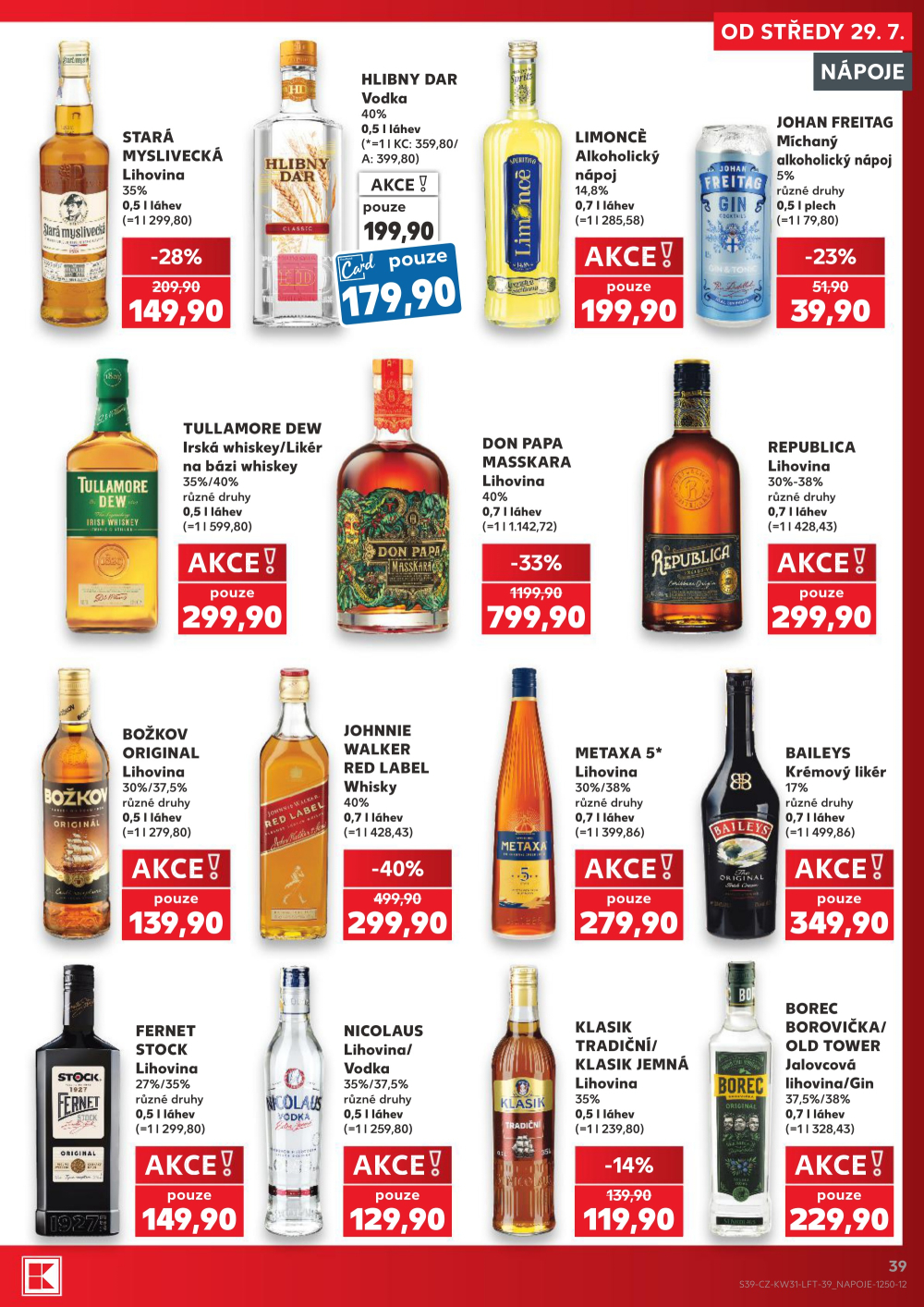 Leták Kaufland leták Praha 4 - Michle - strana 39