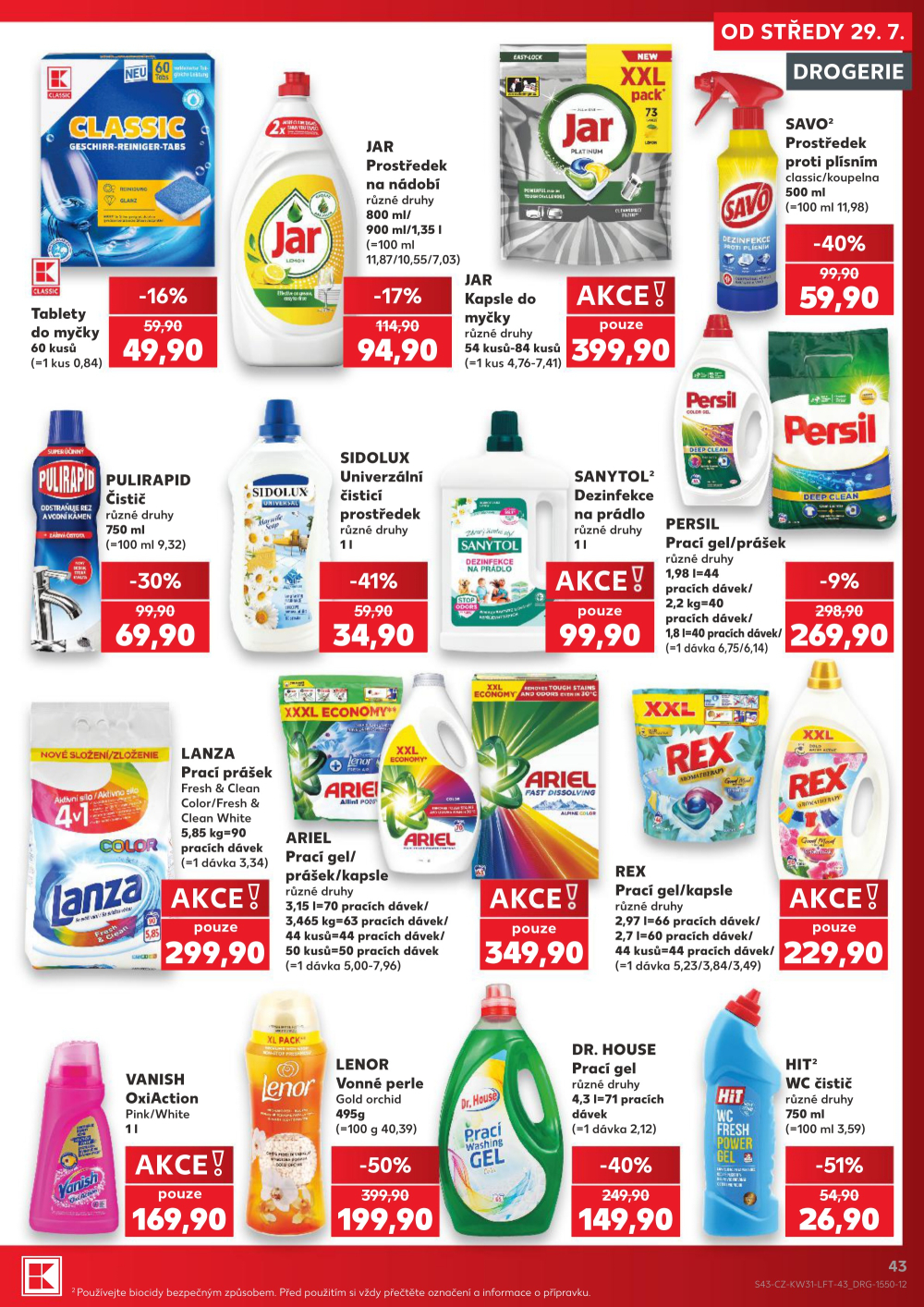 Leták Kaufland leták Praha 8 - Libeň - strana 43