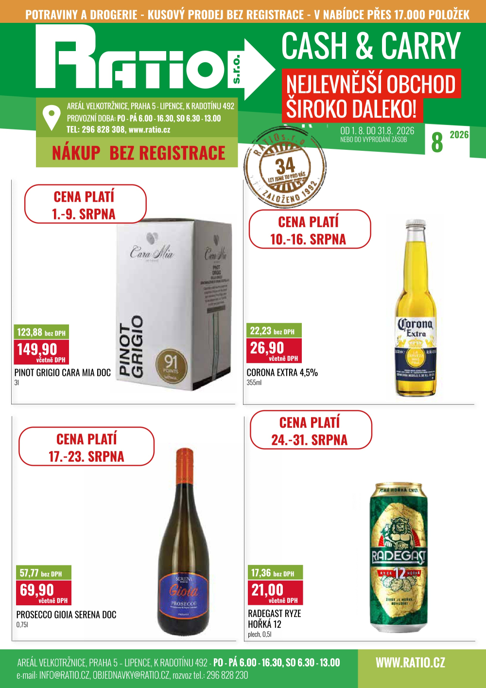 Leták Ratio leták - strana 1
