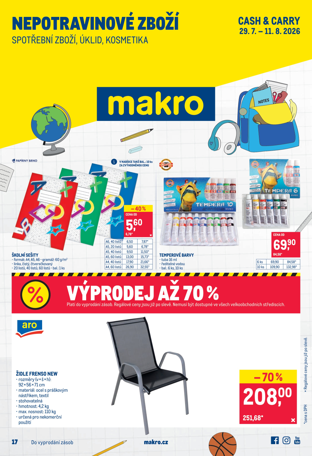 Leták Makro leták - Spotřební zboží, úklid, kosmetika - strana 1