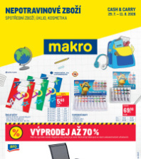 Akční leták Makro  - Spotřební zboží, úklid, kosmetika