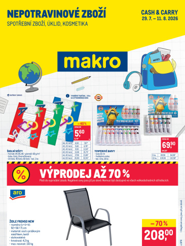 Makro leták - Spotřební zboží, úklid, kosmetika