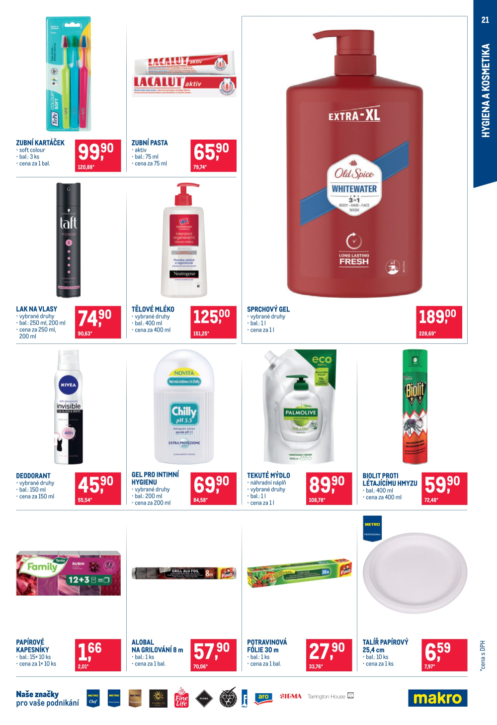 Leták Makro leták - Spotřební zboží, úklid, kosmetika - strana 21