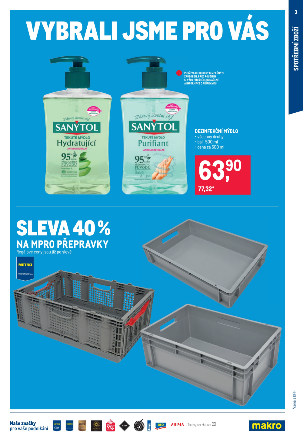 Leták Makro leták - Spotřební zboží, úklid, kosmetika - strana 3