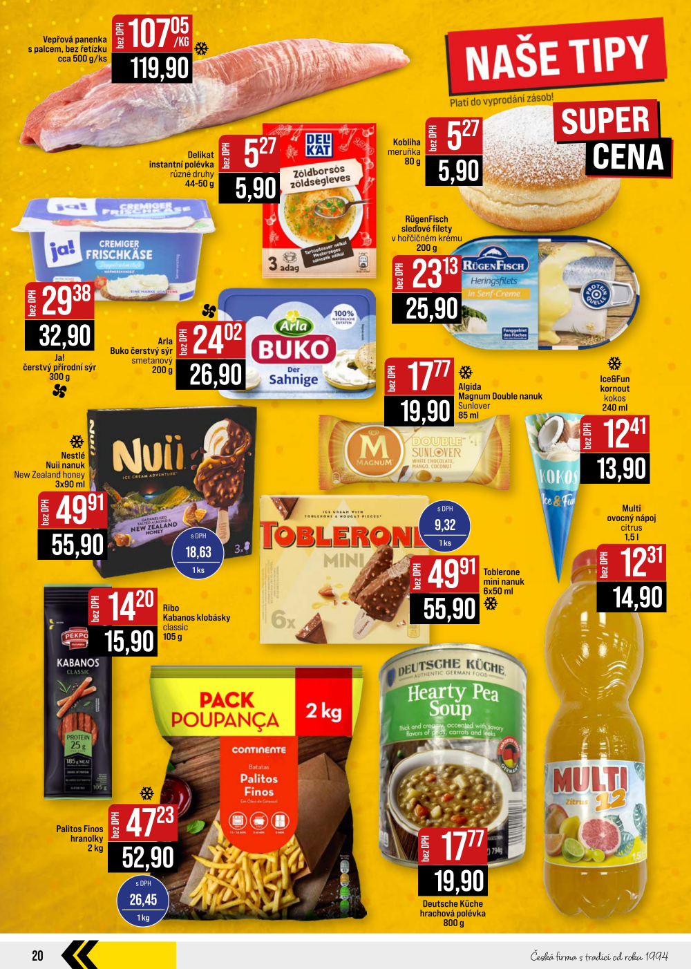 Leták JIP leták CC Cash & Carry - České Budějovice, Most, Náchod, Svoboda nad Úpou, Sušice - strana 20