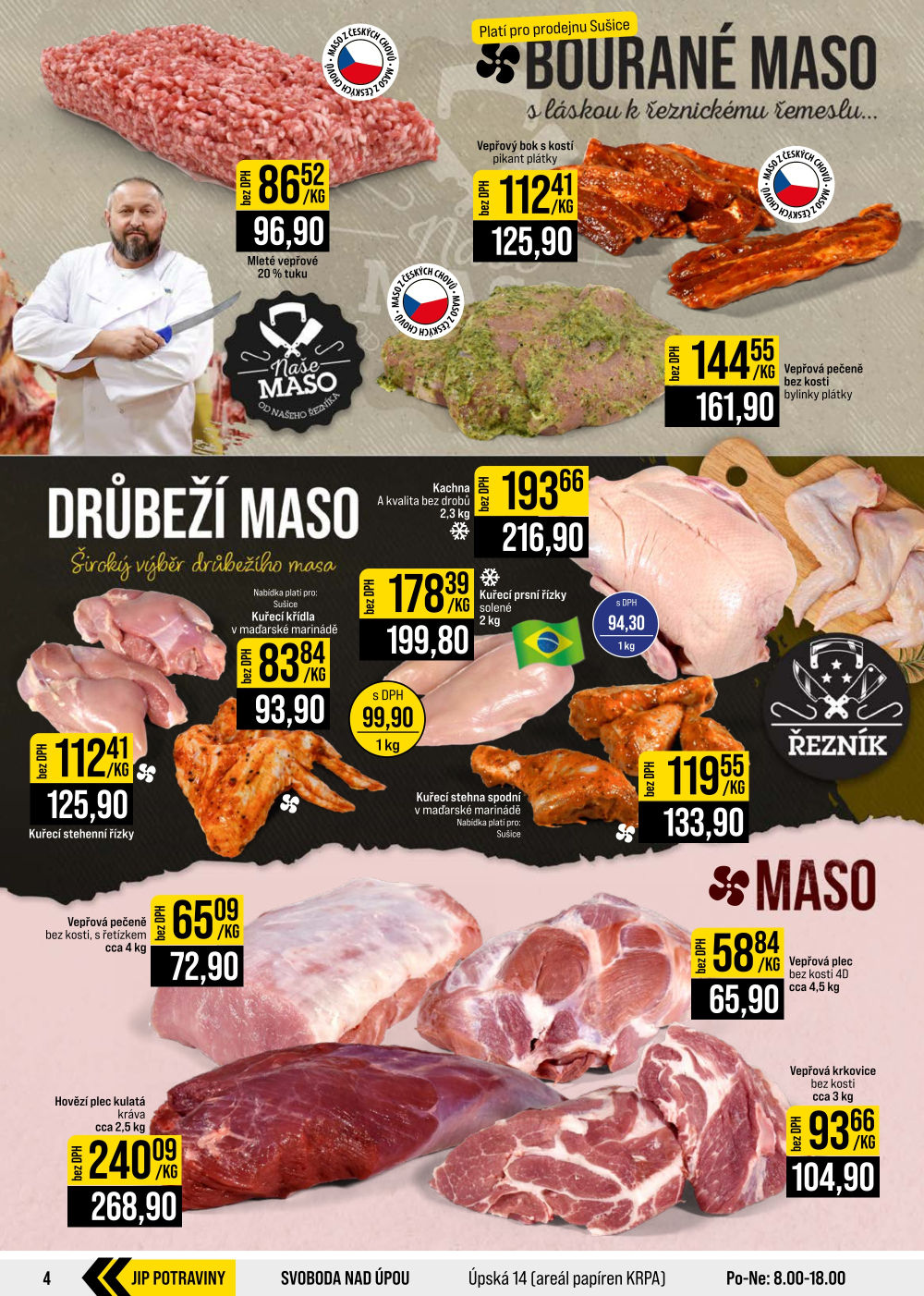 Leták JIP leták CC Cash & Carry - České Budějovice, Most, Náchod, Svoboda nad Úpou, Sušice - strana 4