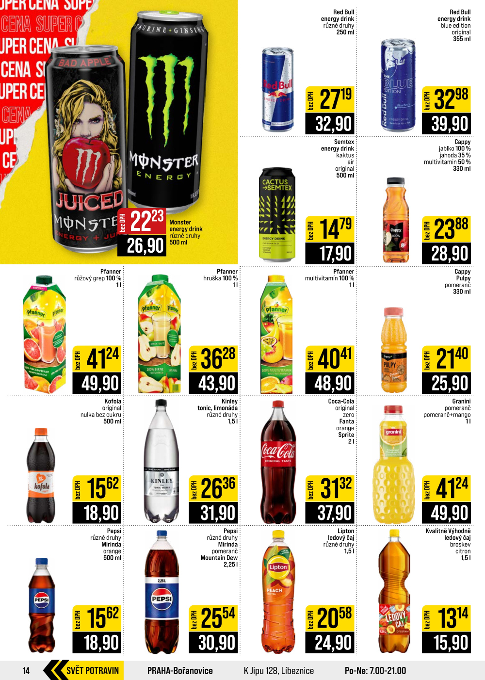 Leták JIP leták CC Cash & Carry - Brno, Ostrava, Praha, Polička, Olomouc, Karlovy Vary, Zlín, Jilemnice, Pardubice - strana 14