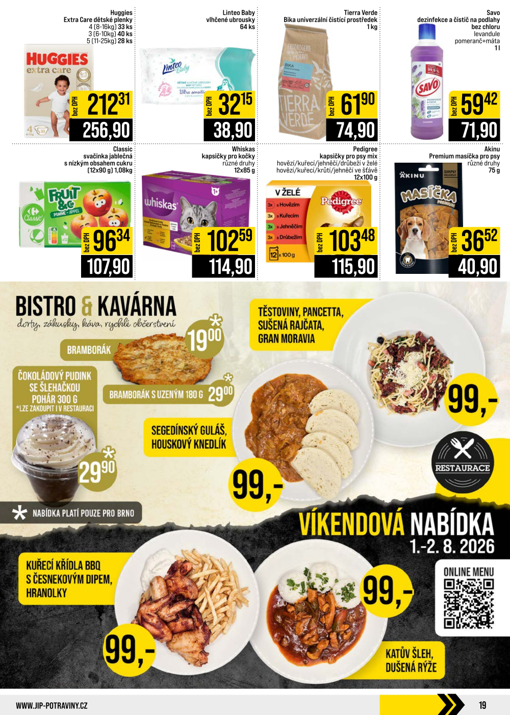 Leták JIP leták CC Cash & Carry - Brno, Ostrava, Praha, Polička, Olomouc, Karlovy Vary, Zlín, Jilemnice, Pardubice - strana 19