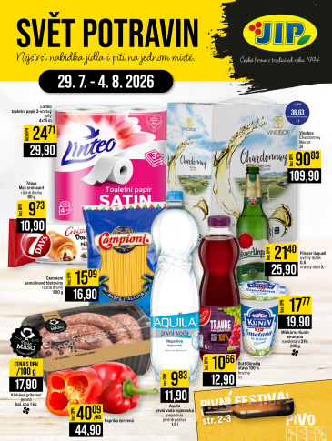 JIP leták CC Cash & Carry - Brno, Ostrava, Praha, Polička, Olomouc, Karlovy Vary, Zlín, Jilemnice, Pardubice