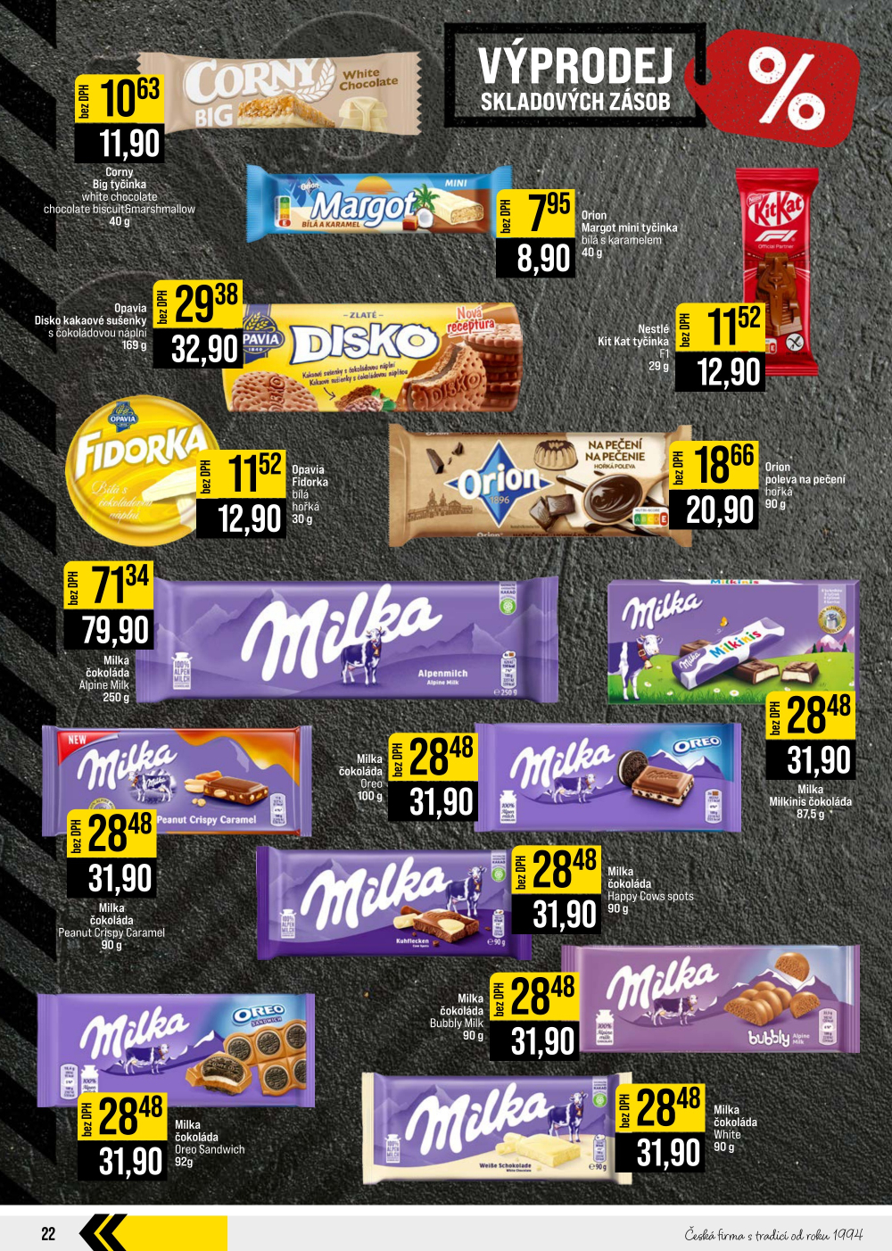 Leták JIP leták CC Cash & Carry - Brno, Ostrava, Praha, Polička, Olomouc, Karlovy Vary, Zlín, Jilemnice, Pardubice - strana 22